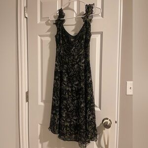 Nine West 100% Silk Front Tie Dress Size 6